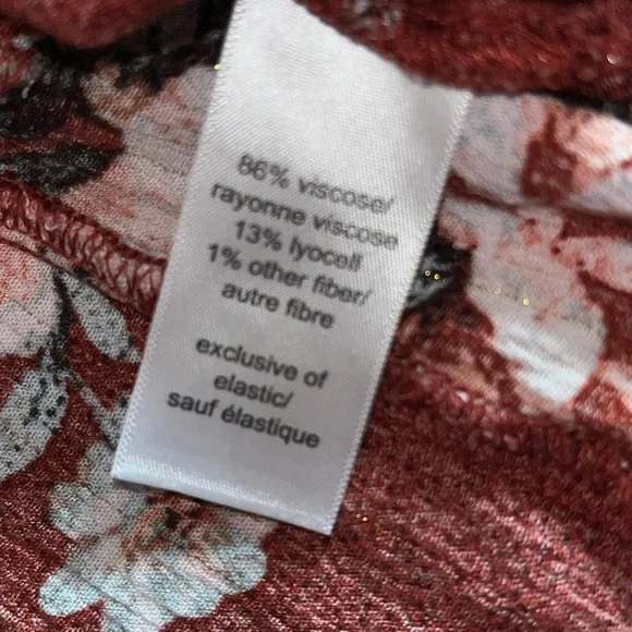 Maurices Red Smocked Ruffled Blouse - Picture 5 of 5